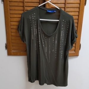 Embellished loose fit tee